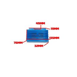 Radiador aluminio CNC 11cm colores