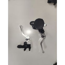 Bomba de freno axial con deposito independiente + maneta de embrage de cable a juego.