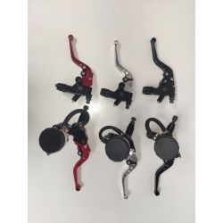 Bomba de freno axial con deposito independiente + maneta de embrage de cable a juego.