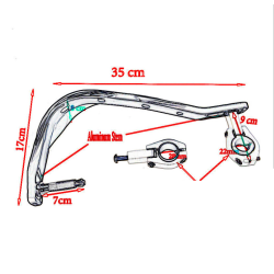 Paramanos reforzado aluminio