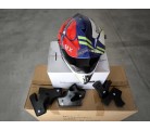 Casco infantil incluye esponjas para adaptarlo en tallas AZUL/ROJO