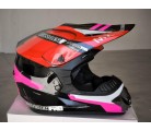 Casco infantil incluye esponjas para adaptarlo en tallas Negro/FUXIA