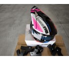 Casco infantil incluye esponjas para adaptarlo en tallas Negro/FUXIA