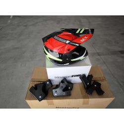 Casco infantil incluye esponjas para adaptarlo en tallas negro/verde/rojo