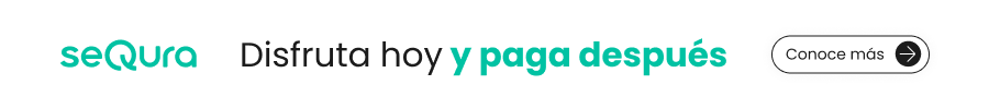 Disfruta hoy y paga después con seQura. Pulsa para más información.